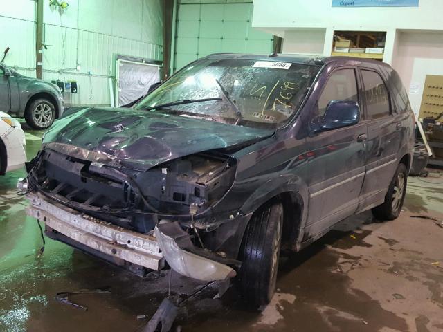 3G5DB03715S527699 - 2005 BUICK RENDEZVOUS BLUE photo 2