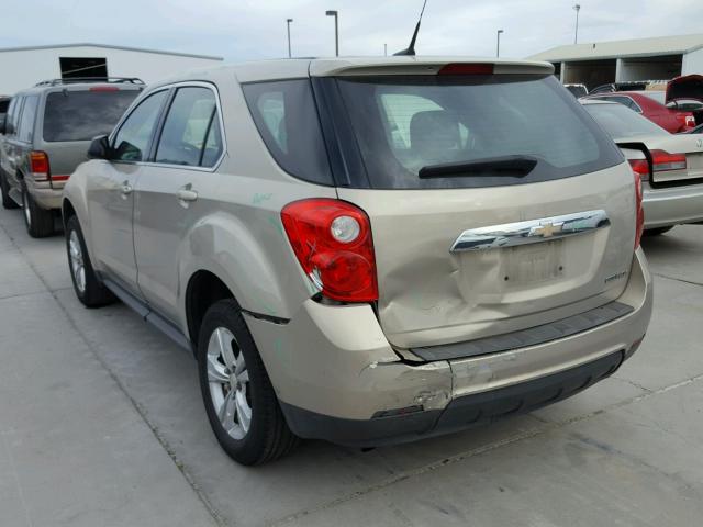 2CNALBEC9B6381850 - 2011 CHEVROLET EQUINOX LS TAN photo 3