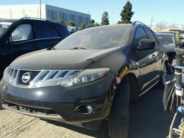 JN8AZ18W89W159338 - 2009 NISSAN MURANO S BLACK photo 2