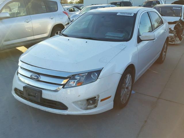 3FAHP0JG5BR338643 - 2011 FORD FUSION SEL WHITE photo 2