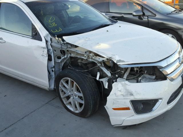 3FAHP0JG5BR338643 - 2011 FORD FUSION SEL WHITE photo 9