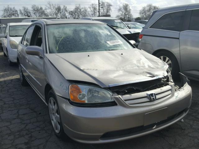 2HGES26792H546344 - 2002 HONDA CIVIC EX ბეჟი ფოტო 1