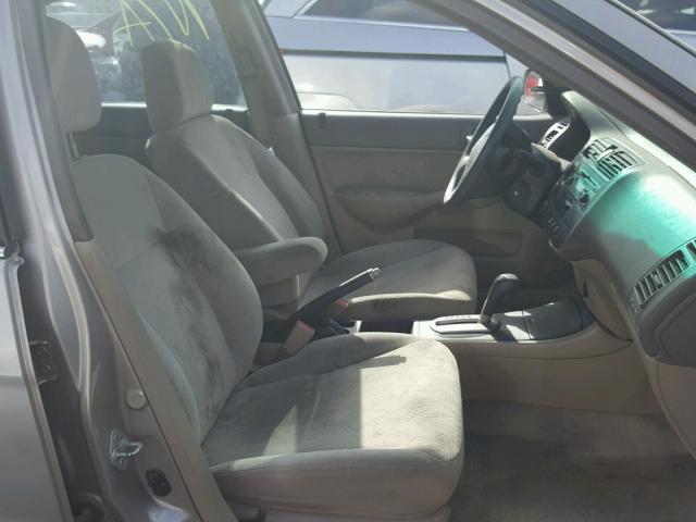 2HGES26792H546344 - 2002 HONDA CIVIC EX ბეჟი ფოტო 5