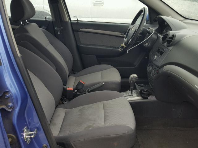 KL1TD56618B215842 - 2008 CHEVROLET AVEO BASE أزرق صورة 5