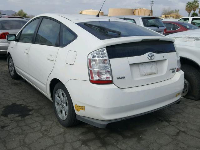 JTDKB20U863175539 - 2006 TOYOTA PRIUS WHITE photo 3