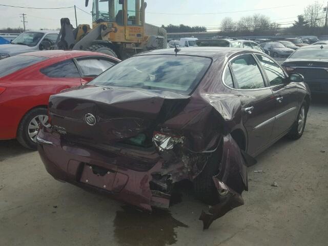 2G4WD582061301183 - 2006 BUICK LACROSSE C BURGUNDY photo 4