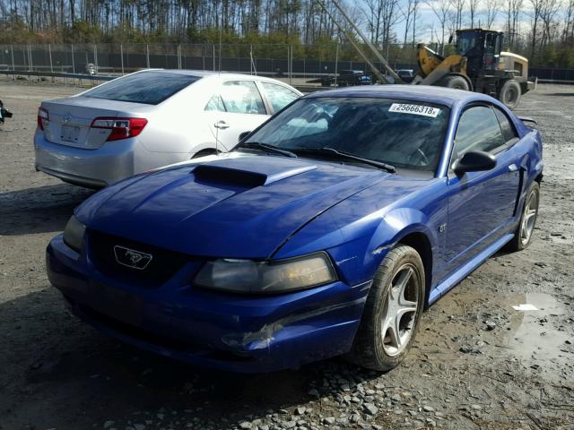 1FAFP42X93F357367 - 2003 FORD MUSTANG GT BLUE photo 2