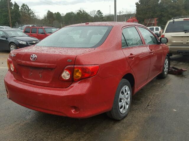 2T1BU4EE7AC377411 - 2010 TOYOTA COROLLA BA RED photo 4