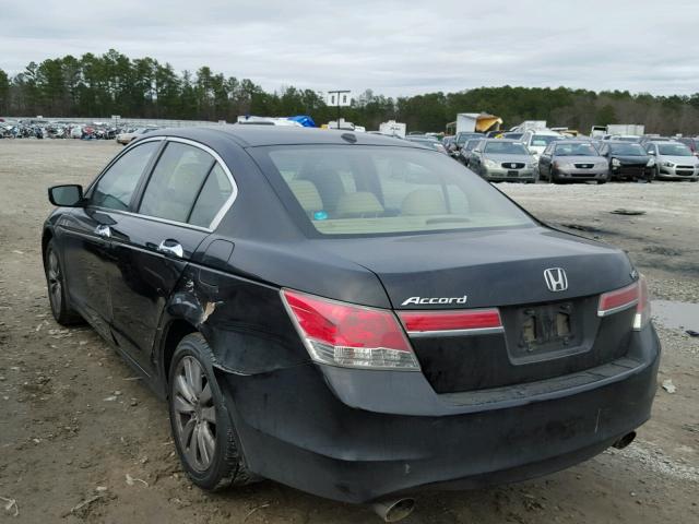 1HGCP3F86BA008173 - 2011 HONDA ACCORD EXL BLACK photo 3