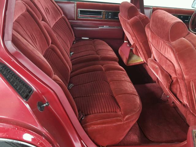 1G6CD5185H4298491 - 1987 CADILLAC DEVILLE RED photo 6