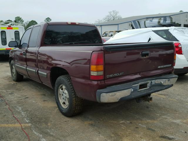 2GCEC19T0Y1373801 - 2000 CHEVROLET SILVERADO MAROON photo 3