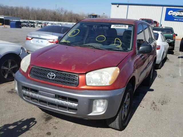 JTEGH20V830086348 - 2003 TOYOTA RAV4 RED photo 2