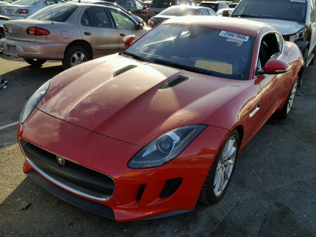 SAJWA6AT9H8K36678 - 2017 JAGUAR F-TYPE RED photo 2