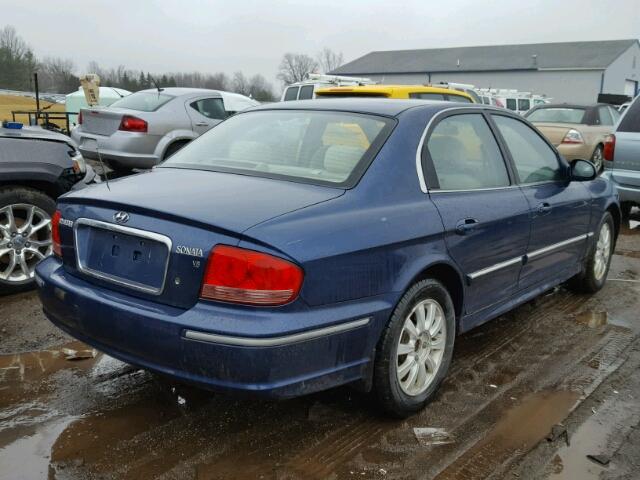 KMHWF35HX5A135265 - 2005 HYUNDAI SONATA GLS BLUE photo 4