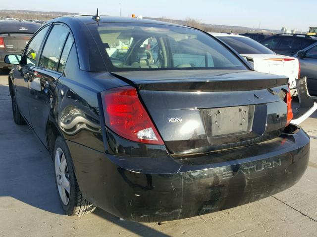 1G8AJ55F67Z206208 - 2007 SATURN ION LEVEL BLACK photo 3