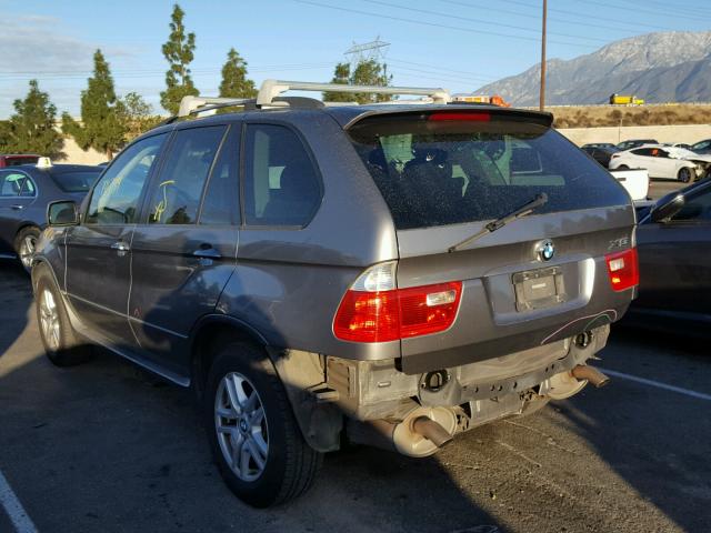 5UXFA13545LY21403 - 2005 BMW X5 3.0I GRAY photo 3