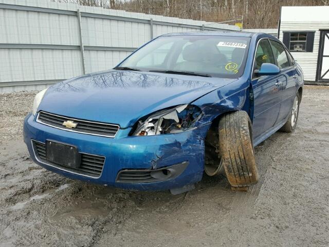 2G1WC5EM9A1157244 - 2010 CHEVROLET IMPALA LTZ BLUE photo 2