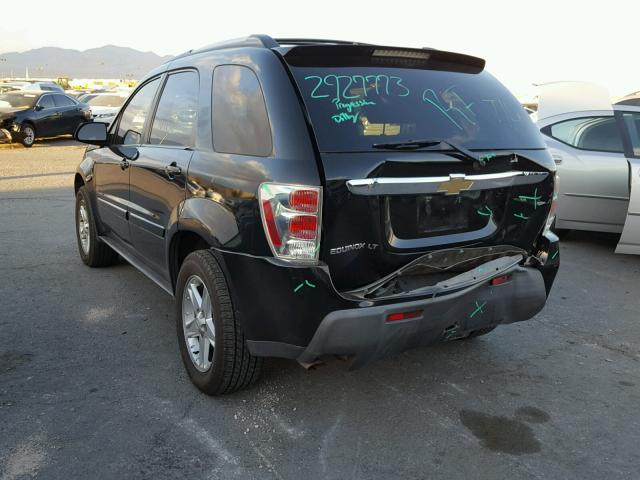 2CNDL63F256011779 - 2005 CHEVROLET EQUINOX LT BLACK photo 3