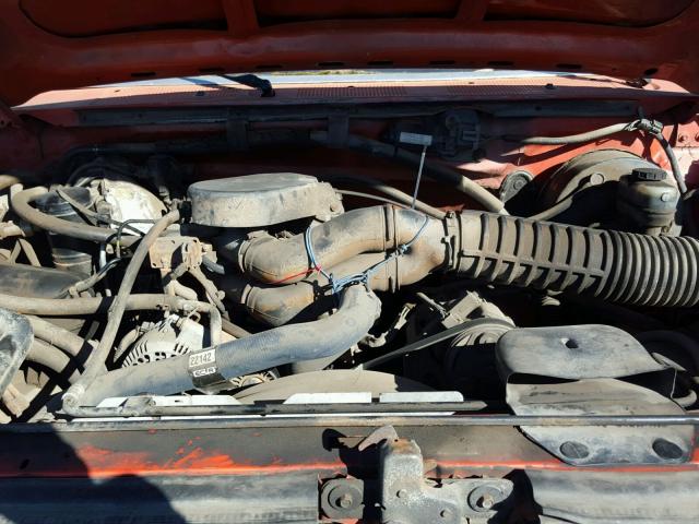 2FTHF25H2SCA43357 - 1995 FORD F250 RED photo 7