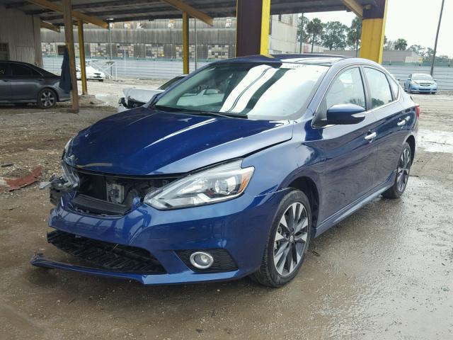 3N1AB7APXGY229825 - 2016 NISSAN SENTRA S BLUE photo 2