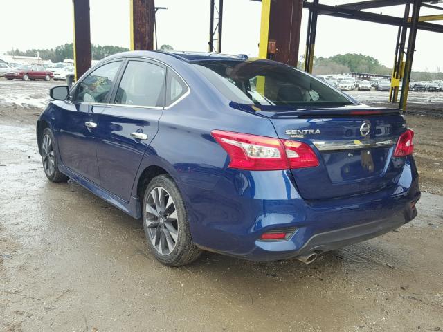 3N1AB7APXGY229825 - 2016 NISSAN SENTRA S BLUE photo 3