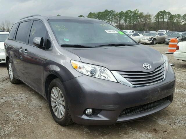 5TDYZ3DC2HS770711 - 2017 TOYOTA SIENNA XLE GRAY photo 1