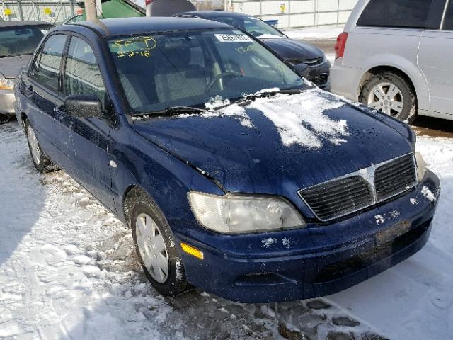 JA3AJ26E42U025901 - 2002 MITSUBISHI LANCER ES BLUE photo 1