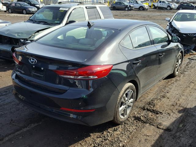 5NPD84LF2HH183790 - 2017 HYUNDAI ELANTRA SE BLACK photo 4