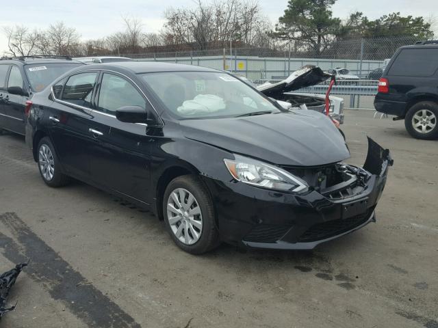 3N1AB7AP4HY340744 - 2017 NISSAN SENTRA S BLACK photo 1