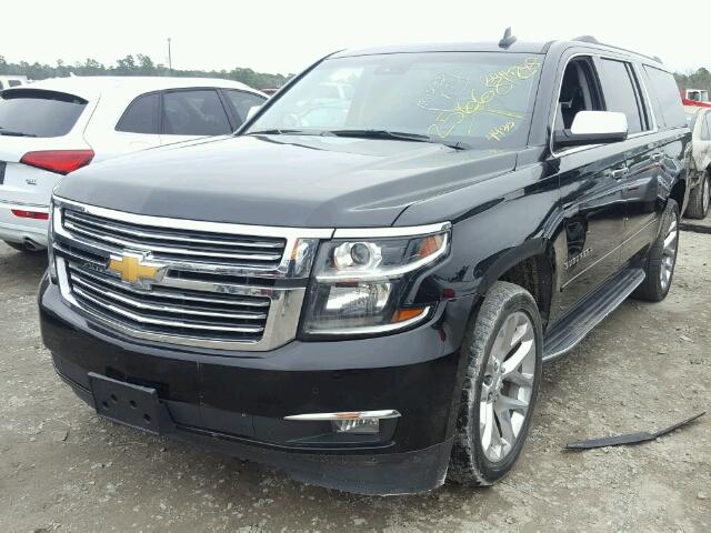 1GNSCKKC0FR714435 - 2015 CHEVROLET SUBURBAN C BLACK photo 2