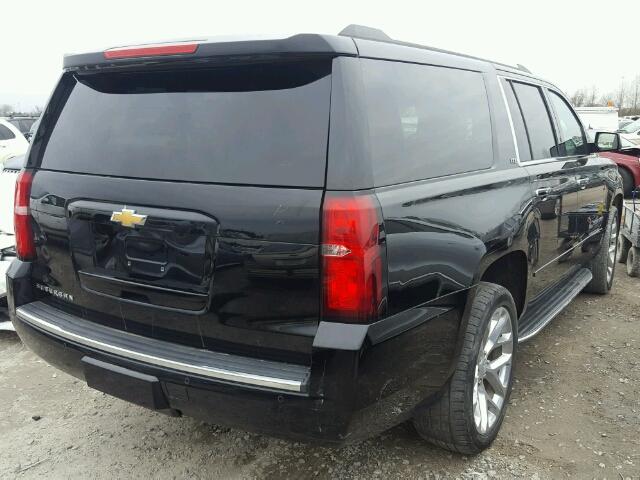 1GNSCKKC0FR714435 - 2015 CHEVROLET SUBURBAN C BLACK photo 4