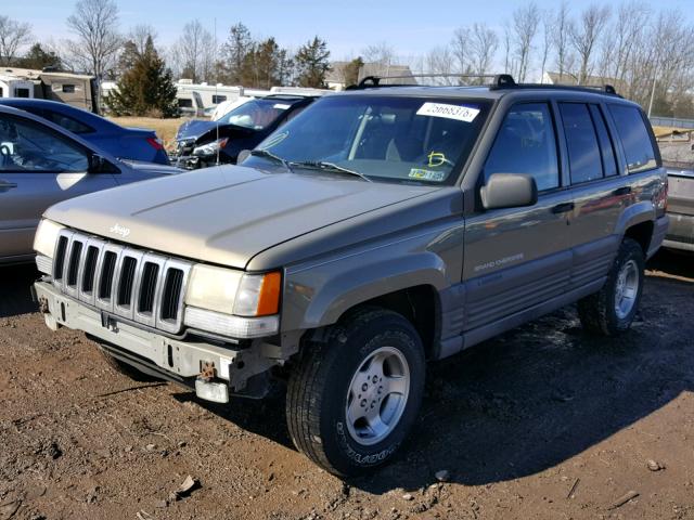 1J4GZ58S7VC532904 - 1997 JEEP GRAND CHER BEIGE photo 2