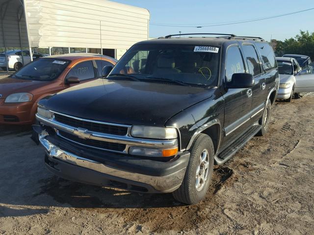 3GNEC16T71G286079 - 2001 CHEVROLET SUBURBAN C BLACK photo 2