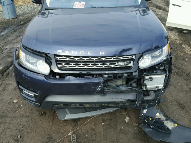 SALWG2FKXHA672205 - 2017 LAND ROVER RANGE ROVE BLUE photo 7