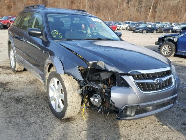 4S4BP61C696342459 - 2009 SUBARU OUTBACK 2. CHARCOAL photo 1