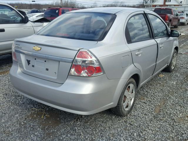 KL1TD5DE4BB210135 - 2011 CHEVROLET AVEO LS SILVER photo 4