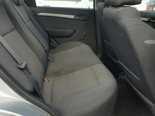 KL1TD5DE4BB210135 - 2011 CHEVROLET AVEO LS SILVER photo 6