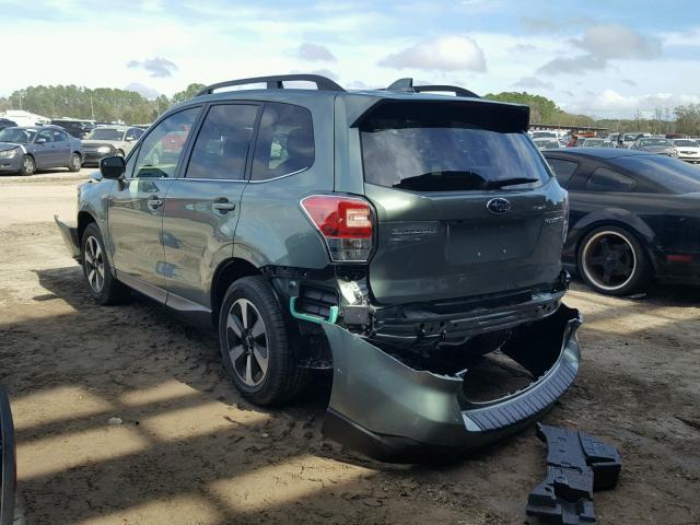 JF2SJARC4JH512213 - 2018 SUBARU FORESTER 2 GREEN photo 3