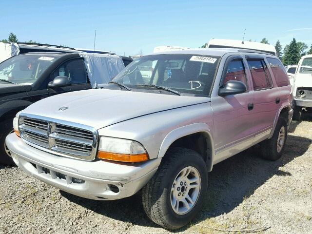 1D4HS48N13F603144 - 2003 DODGE DURANGO SL SILVER photo 2