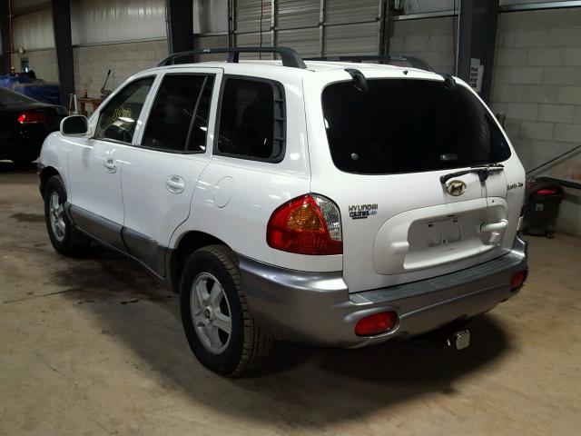 KM8SB12B34U632816 - 2004 HYUNDAI SANTA FE G WHITE photo 3