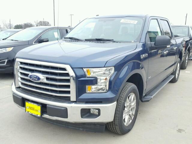 1FTEW1CP5HKC03758 - 2017 FORD F150 SUPER BLUE photo 2