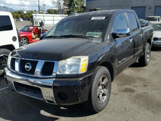 1N6AA07AX5N510802 - 2005 NISSAN TITAN XE BLACK photo 2