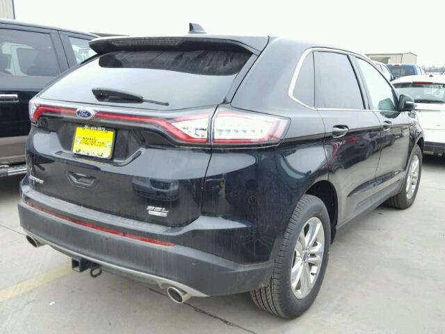 2FMPK4J93HBB61624 - 2017 FORD EDGE SEL BLACK photo 4