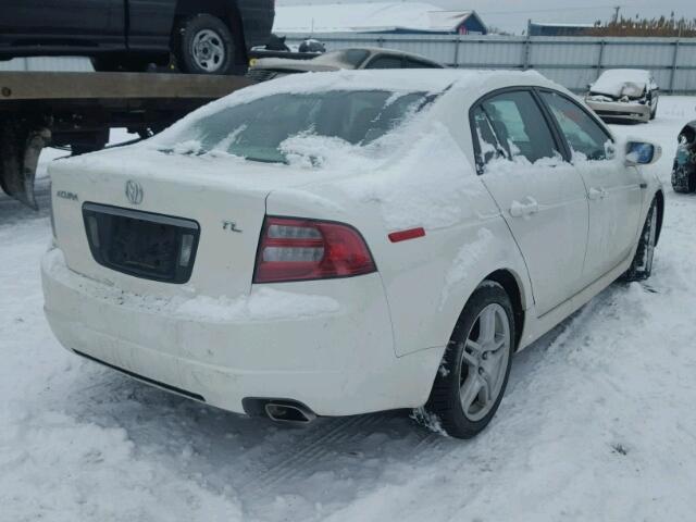 19UUA66207A005571 - 2007 ACURA TL WHITE photo 4