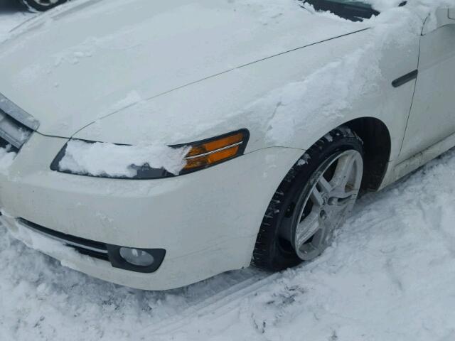 19UUA66207A005571 - 2007 ACURA TL WHITE photo 9