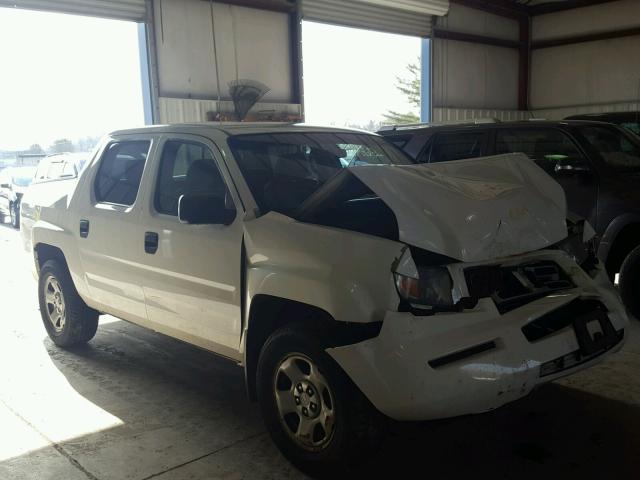 2HJYK16278H540136 - 2008 HONDA RIDGELINE WHITE photo 1