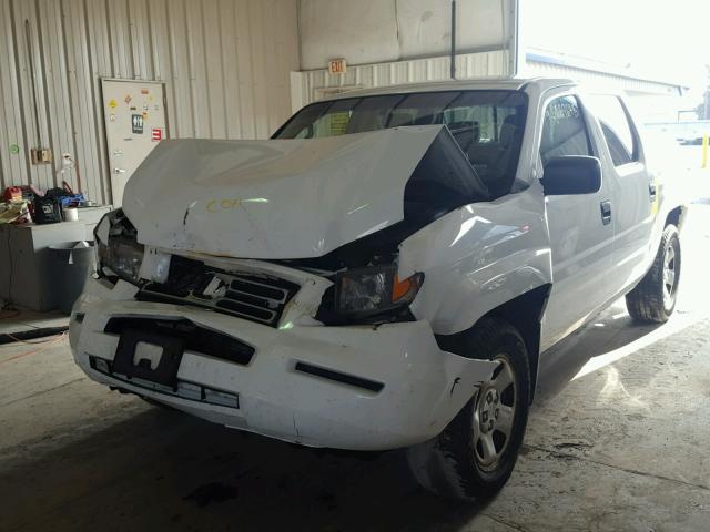 2HJYK16278H540136 - 2008 HONDA RIDGELINE WHITE photo 2