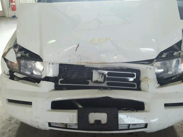 2HJYK16278H540136 - 2008 HONDA RIDGELINE WHITE photo 7