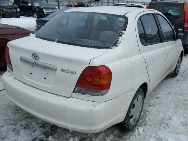 JTDBT123035052250 - 2003 TOYOTA ECHO WHITE photo 4