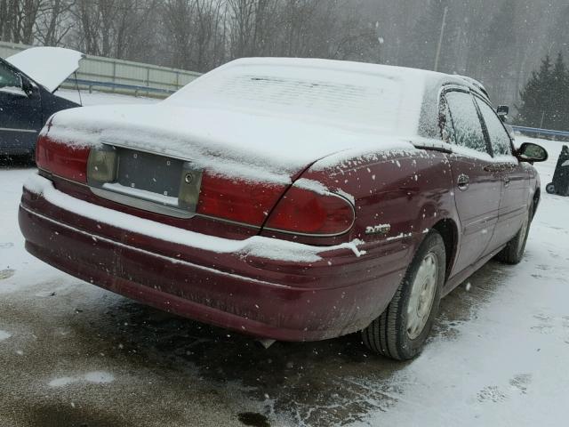 1G4HP54K2YU221042 - 2000 BUICK LESABRE CU MAROON photo 4